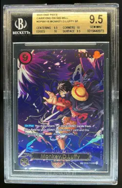 2025 One Piece Monkey.D.Luffy SP Carrying On His Will #OP09118 BGS 9.5 - Image 1