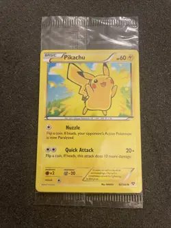 Pokemon Card - Pikachu XY 42/146 - Holo - Movie Promo - Factory Sealed - Image 1