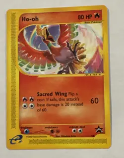 2002 Pokemon Ho-Oh Black Star Promo #52 WOTC NM Vintage Rare Card - Image 1
