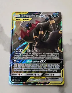 Pokemon TCG Umbreon & Darkrai GX Holo Card 125/236 Sm-Unified Minds Tag Team - Image 1