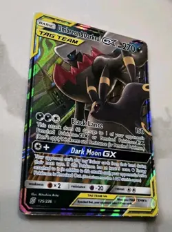 Pokemon TCG Umbreon & Darkrai GX Holo Card 125/236 Sm-Unified Minds Tag Team - Image 3