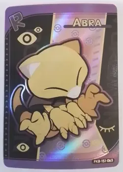Chinese Abra Poke Baby Holo PKB-151-063 Anime Card - Image 1