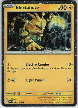 Pokemon Electabuzz - (Cosmos Holo) Promo Miscellaneous Cards 125/165 NM - Image 1