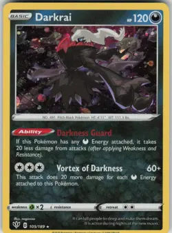 Pokemon Darkrai - (Cosmos Holo) Promo Miscellaneous Cards & Products 105/189 NM - Image 1