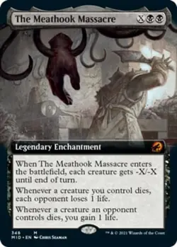 [1x] The Meathook Massacre - Extended Art Near Mint, English MID Showcase MTG Ma - Image 1