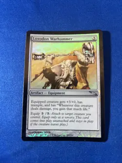 FOIL LOXODON WARHAMMER LP Mirrodin Original mtg Magic fast shipping - Image 1