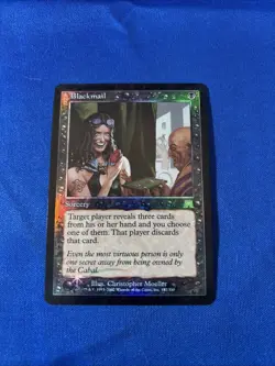 FOIL BLACKMAIL LP+ Onslaught Original mtg Magic fast shipping - Image 1