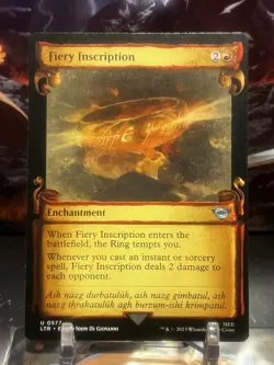 MTG | Fiery Inscription (0577 - Scroll Showcase) [LOTR] NF - Image 1