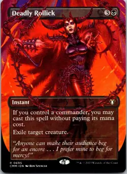 Deadly Rollick (Borderless) 695 Commander Masters NM MTG - Image 1