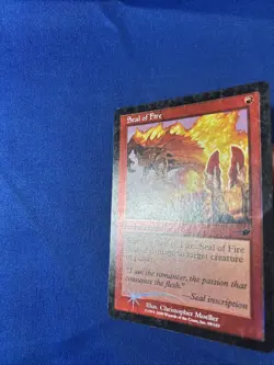 FOIL SEAL OF FIRE LP Nemesis Original mtg Magic fast shipping - Image 3