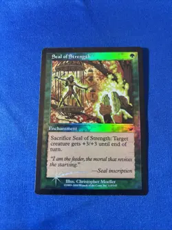 FOIL SEAL OF STRENGTH LP+ Nemesis Original mtg Magic fast shipping - Image 1