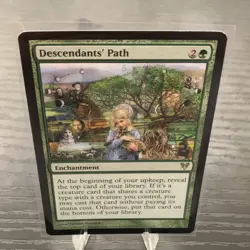 Magic: The Gathering Descendants' Path Rare Green Enchantment Avacyn Restored - Image 1