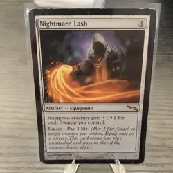 Magic: The Gathering Nightmare Lash Rare Colorless Artifact Equipment Mirrodin … - Image 1