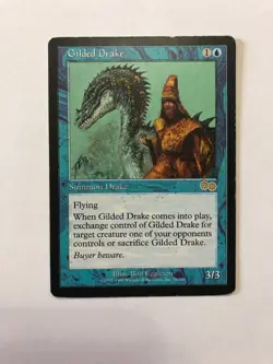 Gilded Drake Urza's Saga Regular Moderately Played MP - Image 1