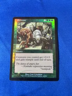 FOIL OVERRUN LP Odyssey Original mtg Magic fast shipping - Image 1