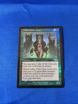 FOIL CALLER OF THE CLAW MP Legions Original mtg Magic fast shipping - Image 1