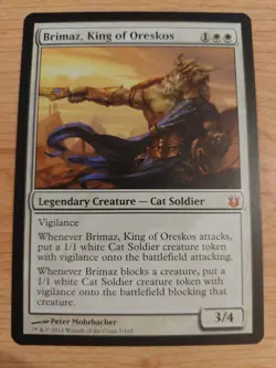 Brimaz, King of Oreskos - 5/165 (Born of the Gods) - Near Mint NM - Mythic - Image 1