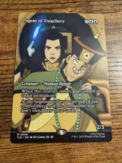 MTG Magic The Gathering Avatar BORDERLESS Agent of Treachery - Image 1