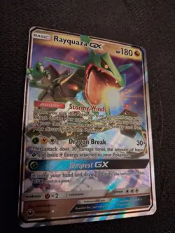 Pokemon TCG Rayquaza GX Ultra Rare S&M Celestial Storm 109/168 Near Mint Holo - Image 1
