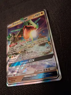 Pokemon TCG Rayquaza GX Ultra Rare S&M Celestial Storm 109/168 Near Mint Holo - Image 3