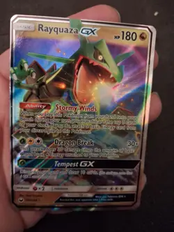 Pokemon TCG Rayquaza GX Ultra Rare S&M Celestial Storm 109/168 Near Mint Holo - Image 4