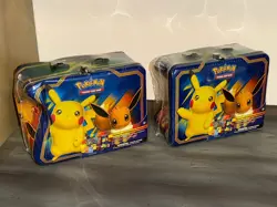 Pokemon Fall 2018 Collectors Chest X2 Pikachu Eevee NEW 2 Tin Sun & Moon SEE Des 820650804182 - Image 1