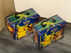 Pokemon Fall 2018 Collectors Chest X2 Pikachu Eevee NEW 2 Tin Sun & Moon SEE Des 820650804182 - Image 5