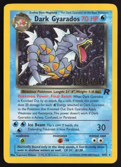Pokemon TCG Rocket Gyrados Prerelease Pokemon Promos Holo Promo Promo - Image 1
