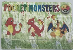 Charizard #1193 Prism Pocket Monsters Vending Sticker Vintage Japanese RARE NM - Image 1