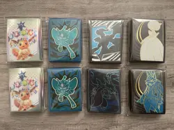 Lot Of 8 Pokemon ETB Mixed Card Sleeves NEW SEALED - Image 1