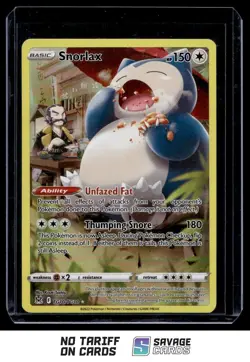 2022 Pokemon SWSH Lost Origin Trainer Gallery Snorlax #TG10/TG30 - Image 1