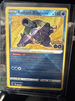 Radiant Blastoise 018/078 Pokemon GO Holo - Image 1