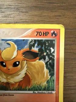 Pokemon TCG Flareon Promo 2/17 Holographic Pokemon POP Promos DMG - Image 3