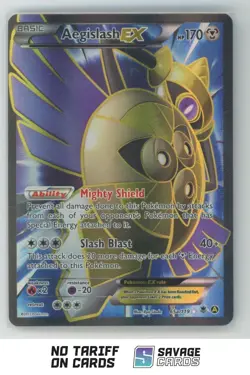 2017 Pokemon X & Y Phantom Forces Full Art Aegislash EX #65A/119 - Image 1