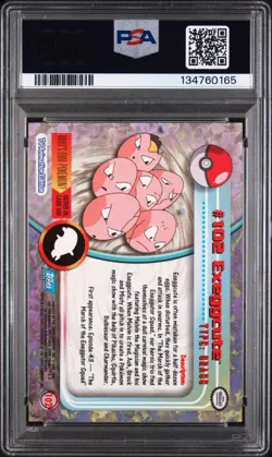 2000 TOPPS POKEMON TV ANIMATION SERIES 2 #102 EXEGGCUTE PSA 7 - Image 2