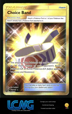 Pokemon TCG SM - Burning Shadows #162/147 Choice Band (Secret) - Image 1
