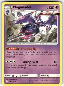 Naganadel SM - Lost Thunder Holo Rare Pokemon Lightly played - Image 1