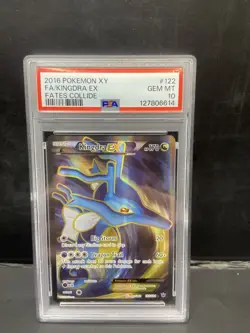2016 Pokemon Fates Collide Full Art XY #122 Kingdra EX PSA 10! Low Pop - Image 1