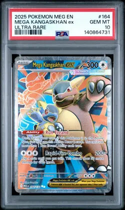 2025 POKEMON MEG EN-MEGA EVOLUTION ULTRA RARE #164 MEGA KANGASKHAN EX PSA 10 - Image 1