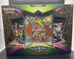Pokemon TCG Shining Fates SHINY Eldegoss V *ERROR* Collection Box - Cramorant V - Image 1