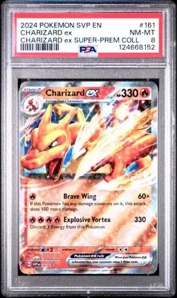 2024 POKEMON SVP PROMO SUPER-PREMIUM COLLECTION #161 CHARIZARD EX PSA 8 - Image 1
