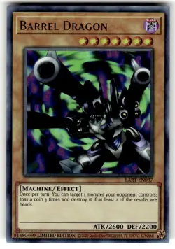 Yugioh Barrel Dragon LART-EN037 NM Lost Art Promotion - Image 1