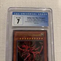 Yu-Gi-Oh! GBI-001 Slifer the Sky Dragon 2003 - Ultra Rare CGC 7 Near Mint - Image 2