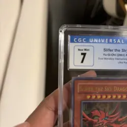 Yu-Gi-Oh! GBI-001 Slifer the Sky Dragon 2003 - Ultra Rare CGC 7 Near Mint - Image 4