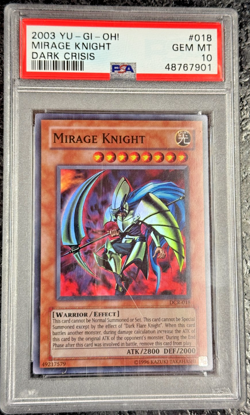 2003 YU-GI-OH! MIRAGE KNIGHT DARK CRISIS #018 💎 PSA 10 - Image 1