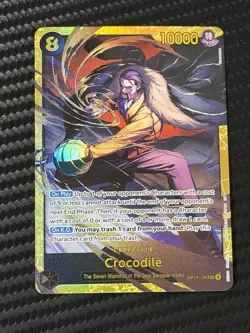 Crocodile OP14-120 Secret Alternate Art The Azure Sea's Seven Sec One Piece - Image 1
