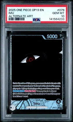 2025 ONE PIECE OP13-CARRYING ON HIS WILL ALTERNATE ART #079 IMU PSA 10 - Image 1