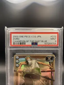 PSA9 Roronoa Zoro One Piece CCG Japanese Champion Of The East Blue CE-C02 - Image 2