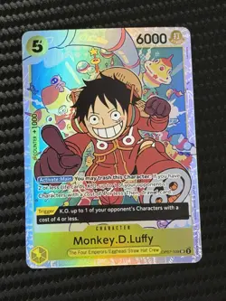 One Piece Monkey D Luffy OP07-109 SR 500 Years In The Future English NM - Image 1