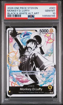 2026 ONE PIECE STARTER DECK ST29-EGGHEAD #001 MONKEY D. LUFFY PSA 10 - Image 1